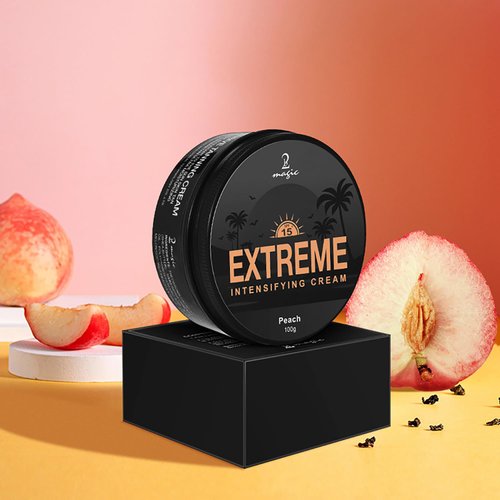 Intensive Tanning Cream, Self Tanning Accelerator Gel for Outdoor Sun & Tanning Beds (Peach)