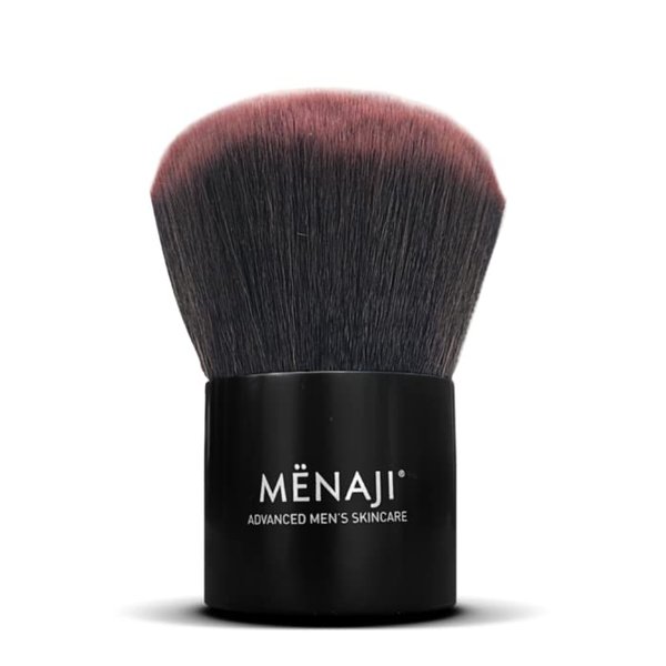 MENAJI Deluxe Kabuki Brush | Professional Quality Synthetic Brush Hair | For High-Definition Face Powder | Skin-Friendly and All-Occasion Kabuki Brush for Men