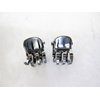 Generic Extra tiny mini dark silver rose gold bronze metal hair claw clips (set of two) (Primary color: Bronze)