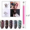 SILPECWEE 3Pcs 3D Cat Eyes Nail Art Magnetic Pen Set Double Head Magnet Stick UV Gel Magic Manicure Tools For DIY&Salon