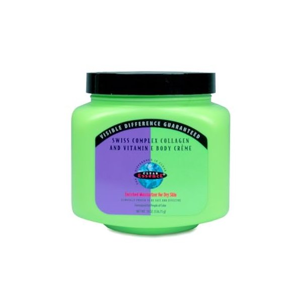 Clear Essence Sensitive Swiss Collagen Vitamin E Creme for Dry Skin - Collagen Moisturizer Face Cream & Body Cream for Uneven Patches & Dull Complexions - Dermatologist Tested Collagen Cream - 19 Oz.