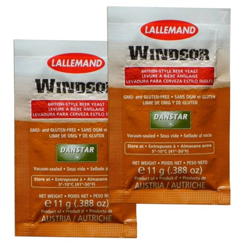 2x Danstar WINDSOR Beer Yeast 11g Fast Fermenting Premium British Style Beers
