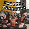 Race Car Birthday Party Decorations, Race Car Party Decorations Includes Happy Birthday Banner and Wheel Hanging Swirls, Race Car Theme Party Birthday Party Supplies