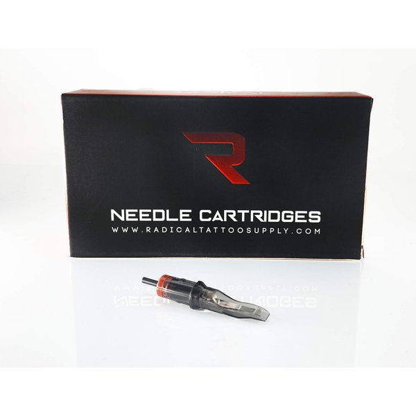 RADICAL #10 Bugpin Disposable Cartridge Tattoo Needles Round Liner with Membrane 20pcs (5 Round Liner)