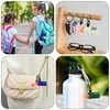 Likesing Lip Balm Holder Keychain, 4 Pack Chapstick Keychain with Clip On for Backpacks, Sports bottles, Tight-Knit Elastic Lipstick Sleeve Holder Keychain Gifts for Friends Women Girls Boys Man