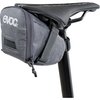 EVOC SEAT BAG TOUR saddle bag, Bicycle frame bag for more storage space on the seat post (size: M, 0.7 L storage space, abrasion-resistant, water-repellent, Hypalon reinforcement), Carbon Grey