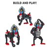 Bloco Toys Mandrill | STEM Toy | Jungle Monkey, Ape, Primate | DIY Building Construction Set (53Piece)
