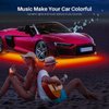 Yielinth Smart Exterior Car Lights,16 Million Colors Music Mode Neon Accent Lights Strip ,Waterproof underglow kit for car with APP & RF Remote Control,DC 12V