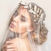 Lusofie 36Pcs Pearl Hair Pins Bridal Hair Pearls Wedding Preals for Hair Pearl Bobby Pins Pearl Wedding Hair Pins for Women Girl(6 Sizes)