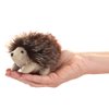 Folkmanis Mini Hedgehog Finger Puppet, Brown, 1 EA