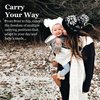 Vlokup Ring Sling Baby Carrier, Soft Cotton Baby Sling Carrier Newborn to Toddler, Baby Wraps Carrier for Plus Size Parents, Perfect Shower Gift, White Plaid