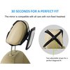 Sunferno Baby Carseat Mirror for Child - Car Seat Mirrors Rear Facing Infant - Two Headrest Straps Wide View Shatterproof Fully Assembled Adjustable - Acrylic Convex Safely Monitor Newborn Toddler