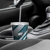 Rico Industries NFL Football Philadelphia Eagles 16oz Personalized Tumbler W/Straw - Team Colored Travel Tumbler - Keeps Drinks Cold or Hot- Reusable Straw Included