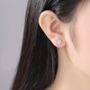 BG&WLing 3 Pieces Crystal Ball Stud Earrings Set for Women Girls, 3 Different Size Sparkle Disco Ball Earring Studs
