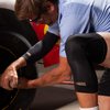 Copper Fit unisex adult Freedom Knee Compression Sleeve Hosiery, Black, Medium US