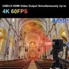 IEights 4K 60fps HDMI Webcam USB3.0 Camera Dual Output Wide Angle 120degree Low Distortion Lightburn_Camera 2X Digital Zoom Webcamera H.264 High Speed USB Security Cameras for Computer TV Monitor