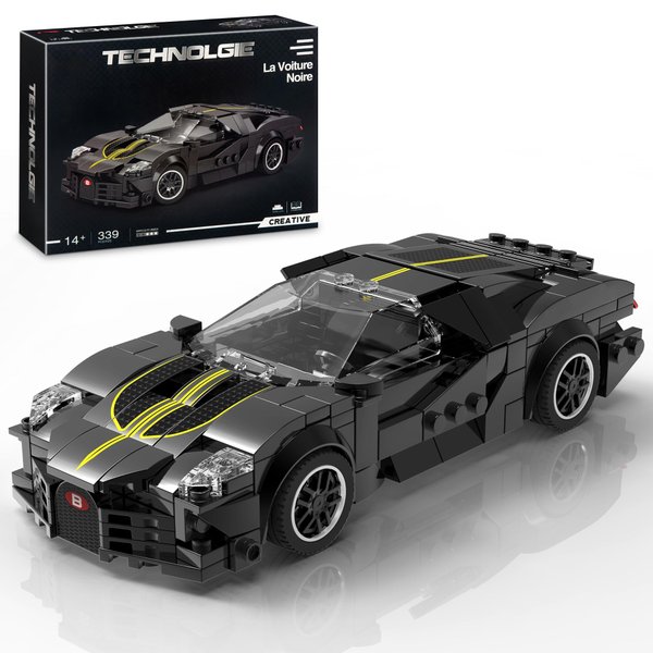 HIGH GODO Racing Car Building Blocks Sets, Cool Collectible Model Super Car Kit,Buildable Supercar Model Building Blocks Toy for Boy Teen Gift Giving or Collection (339 pcs)