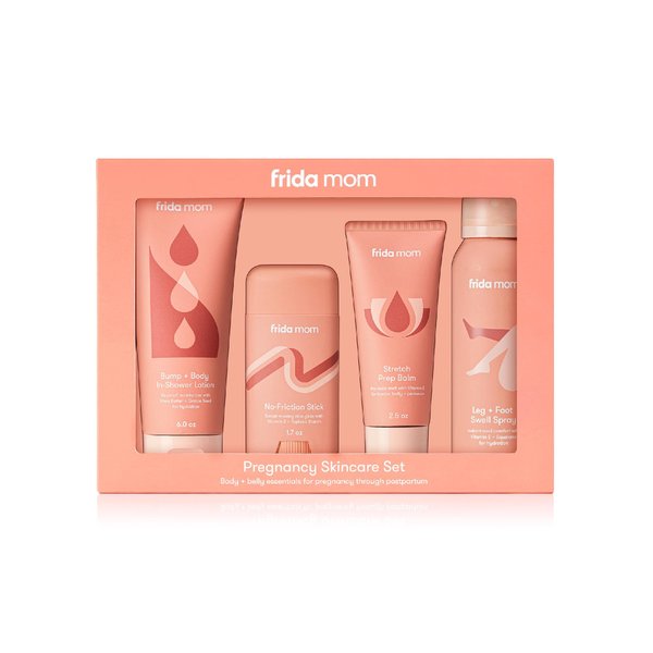 Frida Mom Pregnancy Skincare Set, Body Relief for Stretch Marks, Dry Skin, Swelling, & Chafing - 4pk Set