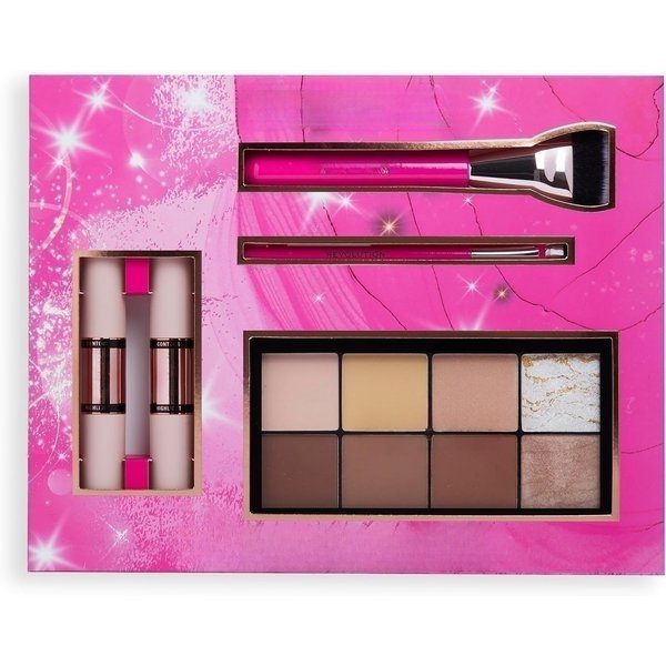 Contour Makeup Gift Set, Contour Sticks, Contour Brushes & Contour Palette Included