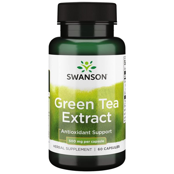 Swanson Green Tea Extract 500 Milligrams 60 Capsules