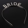 KICOSY Bride Tiara Bride Headband Bridal Headband for Bachelorette Party Bride Crown Bridal Tiara Bridal Shower Headband Wedding Gift for Women and Girls Bride Headpiece Hair Accessories (Rhinstone &Silver)