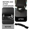 Yumfugu Pack-2 Car Headrest Grab Handles, Car Front Rear Seat Back Roll Bar Grip Handles Kit, Universal Car Seat Handles Paracord Handles, for SUV Truck Pickup (Black)