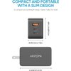 65W USB C Charger Block, ARZOPA GaN Fast Charger USB C Wall Charger PPS 3-Port Foldable Plug for MacBook Pro/Air, iPad Pro, iPhone 15/Pro, Galaxy S24 Ultra, Dell XPS 13, Pixel, Monitor