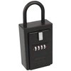 NU-SET Mechanical Lock box Series: Card Storage, Key Storage, Key Fob storage for Residence, Rental property, Commerical office, Yard security, Surfing community, Black Powder Coated Finish, 1 Pack