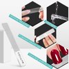 Glass Nail Shiner - 2PC Upgrade Glass Nail File for Natural Nails Nano Nail Buffers Crystal Shine Polisher, DR. Mode Professional Manicure Tools Kit for Acrylic Nail Care