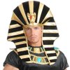 BARTOSI Pharaoh Hat Headband Egyptian Headpiece Cleopatra Costume Headdress Halloween Cosplay Party Hair Accessories for Women and Men