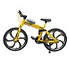 Lynkaye 1pcs Mini Bike Finger Mountain Bike Zinc Alloy Finger Mountain Bike Mini Bicycle Model Cool Boy Toy Decoration Crafts for Home,Bedroom,Living Room,Office,Study Decoration (Yellow)