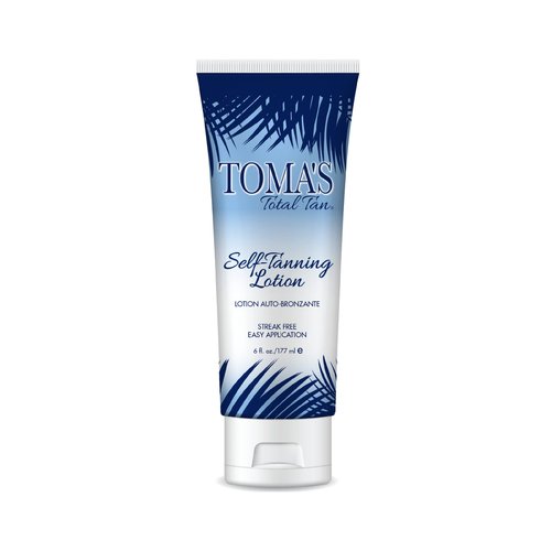 Toma's Total Tan Self-Tanning Lotion |Instant, Dark, Natural-Looking Sunless Tan |No-Orange, Streak-Free Application Last 40% Longer |Beautiful, Bronze Glow Works On All Skin-Tones |Cruelty-Free|6 oz