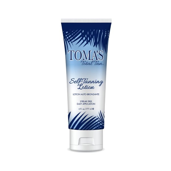 Toma's Total Tan Self-Tanning Lotion |Instant, Dark, Natural-Looking Sunless Tan |No-Orange, Streak-Free Application Last 40% Longer |Beautiful, Bronze Glow Works On All Skin-Tones |Cruelty-Free|6 oz