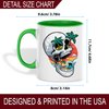Skull Tropical Island Design Ceramic Mug, 11oz Coffee Cup for Beach Lovers, Unique Summer Vacation Gift, Ocean Sunset and Palm Tree Theme Mug for Office, Home, Reusable Eco-Friendly Tea Cup for Hot