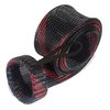 Reaction Tackle Fishing Rod Socks - Fishing Pole Sleeves and Covers for Baitcasting Rods, Spinning Rods Black/Red (Point-XL Spin-4)