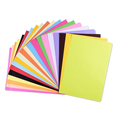 Colored Paper, Colored A4 Copy Paper, Crafting Decorating Cut-to-Size Paper 100 Sheets 20 Colors for DIY Art Craft (20 * 30cm)