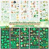 St. Patrick's Day Temporary Tattoos Sticker, 20 Sheets Luminous Temporarty Tattoo Shamrock Supplies Glow In The Dark Decorative Stickers for Saint Patrick's Day Party Favor Decoration