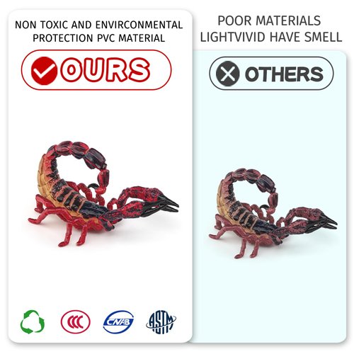 Fantarea Wild Life Jungle Animal Action Figures Model Playsets 8 PCS Chameleon Lizard Scorpion Scolopendra Life Cycle Party Favors Supplies Cake Toppers Set Toys for Boys Girls Kids Toddlers