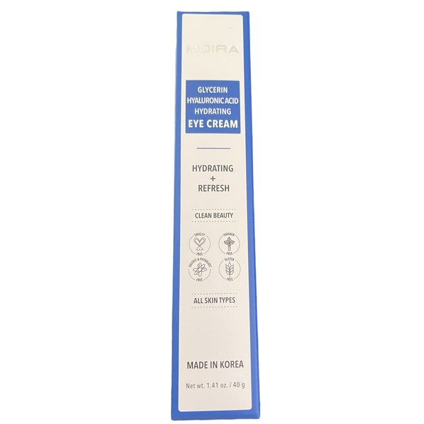 Moira MOIRA GLYCERIN HYALURONIC ACID HYDRATING EYE CREAM, 1.41 Ounce (Pack of 1), 2.45 pounds, 0.72 cubic_feet
