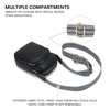 BOSTANTEN Small Crossbody Bags for Women Designer Zip Cell Phone Purse Shoulder Handbags Wallet with Card Slots Retro Black