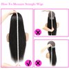 Straight Lace Front Wigs Human Hair 13x4 HD Lace Frontal Wigs Human Hair Transparent Glueless Wigs Human Hair Pre Plucked Lace Front Wig Wiht Baby Hair #1 Color Human Hair Wigs for Black Women 22 Inch
