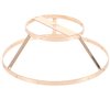 TEHAUX Shell Chandelier Frame, Golden Metal Lamp Shade Frame Hoop, 5.70 Inch Diameter, 2 Layer Lampshade Frame Ideal for Home Decor and presentShell Chandelier Frame, Easy to Install