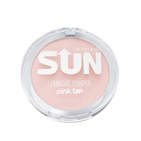 PINK UP Luminous Powder| Highlighter Make Up| HighLight | Powder Illuminator| Provides luminosity to the face| High pigmentation| Luminous finish| Model PKIP05