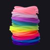 Senkary 120 Pieces Silicone Jelly Bracelets Rainbow Glow Neon Stretchable 80s Bracelets Bands for Party Favors, Adults, Women, Girls (10 Colors)