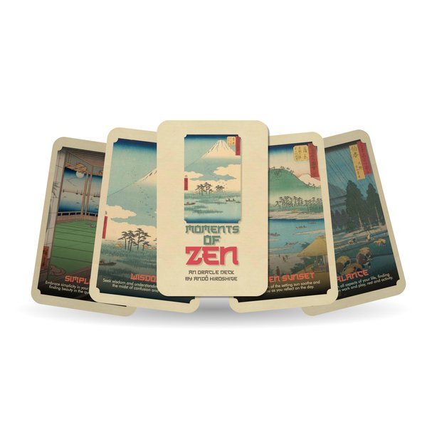 Ibiza Tarot Moments of Zen - an Oracle Deck by Andō Hiroshige | Fortune Telling Oracle Cards Deck for Beginners | Authentic Experience - Set of 24 Cards