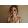 Noctilucent Face Gems Luminous makeup Temporary Tattoo Stickers Acrylic Crystal Glitter Stickers Face Jewels Rainbow Tears Rhinestone for Party, Rave Festival, Dress-up of ZLXIN(8 Pcs A Set)