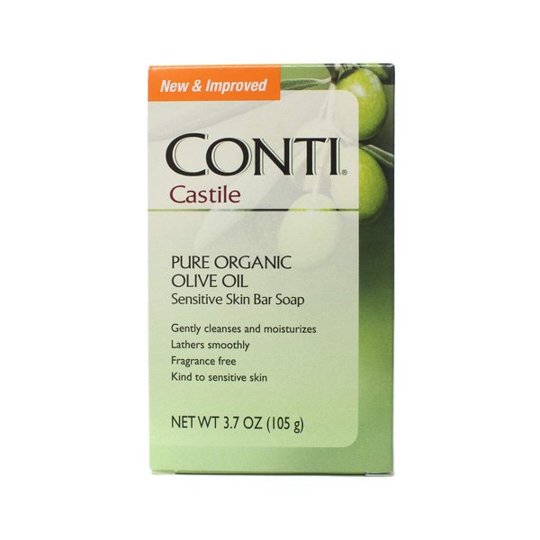 Conti Castile Olive Oil Sensitive Skin Bar - 3.7oz, Pack of 5