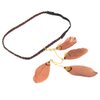 Nicedmm Stylish Boho Hippie Feather Hair Band Headband - Indian Vintage Elastic Head Wrap Hair Accessories Headdress for Lady Women (Brown)