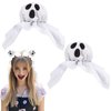 BUSOHA Halloween Headband for Women - Ghost Buns Hairband Halloween Costume Cosplay Party Favors Halloween Accessories Costume Party Outfits Gifts