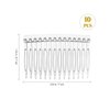Uonlytech 10pcs 14 Teeth Plastic Hair Side Combs, Small French Teeth Hair Combs Hair Clip Combs Clear Barrettes Bun Holder for Women Bridal Wedding